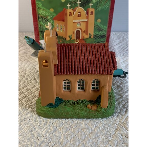Hallmark Adobe Church Candlelight Services Magic Light keepsake ornament with bo - Picture 9 of 13